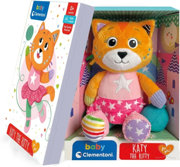 Clementoni Baby - Pluchen Knuffel Katy de Kat