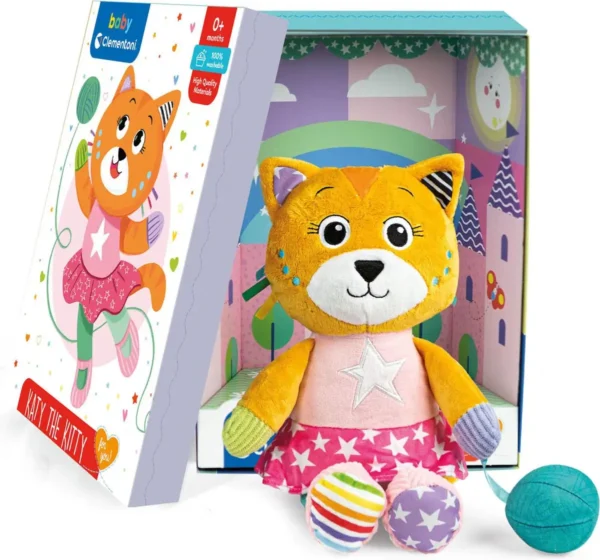 Clementoni Baby - Pluchen Knuffel Katy de Kat