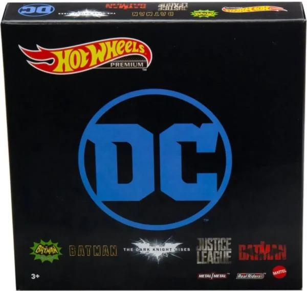 Hot Wheels Premium Batman - Speelset met 5 Speelgoed Auto's