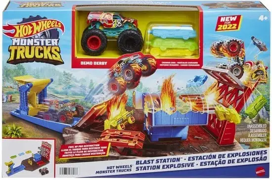 550x364 https://toystop.nl/product-categorie/hot-wheels/Hot Wheels Monster Trucks Blast Station - Racebaan
