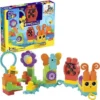 550x548 MEGA Bloks Beweeg en swing rups - 30 blokken - Bouwstenen met geluiden