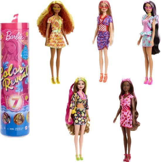 https://toystop.nl/product-categorie/barbie/Barbie Color Reveal Zoet Fruit - Barbiepop