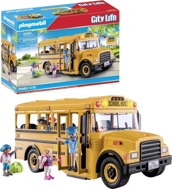 1098x1200 PLAYMOBIL City Life Amerikaanse schoolbus - 70983