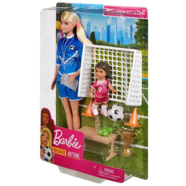 1200x1200 (50) Barbie Sport Voetbalcoach Speelset - Barbie Pop met Accessoires