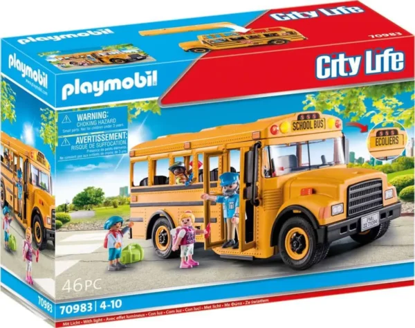 1200x948 PLAYMOBIL City Life Amerikaanse schoolbus - 70983