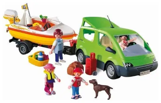 PLAYMOBIL Gezinswagen met boot - 4144