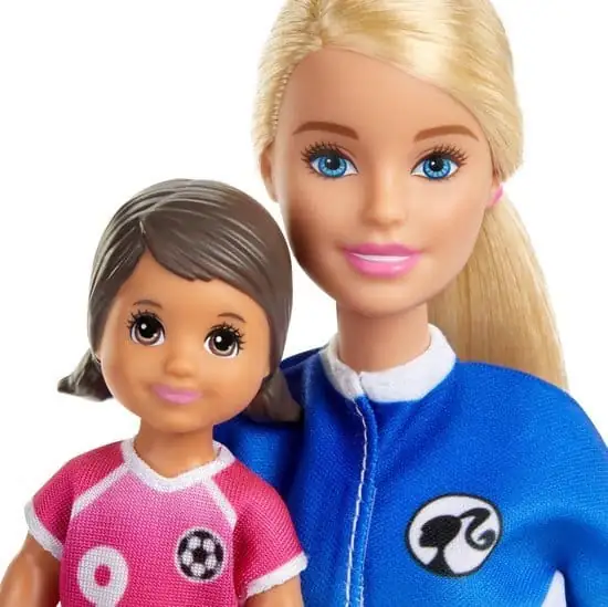 550x549 Barbie Sport Voetbalcoach Speelset - Barbie Pop met Accessoires