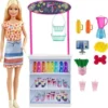 Barbie Smoothiebar Speelset - Barbie Pop met Bekers, Fruit en Smoothiebar