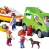 PLAYMOBIL Gezinswagen met boot - 4144