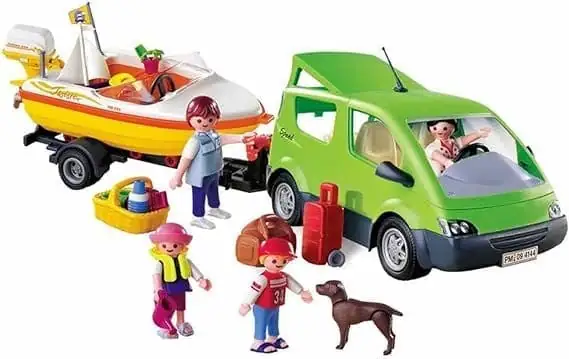 PLAYMOBIL Gezinswagen met boot - 4144