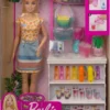 Barbie Smoothiebar Speelset - Barbie Pop met Bekers, Fruit en Smoothiebar