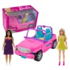 Barbie - Jeep Offroad 4 x 4 met 2 Barbiepoppen