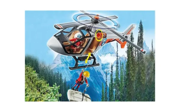 Playmobil Canyon reddingshelikopter -70663 Canyon Airlift Operation met helikopter
