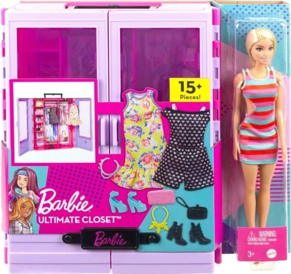 https://toystop.nl/product-categorie/barbie/Barbie Super Kledingkast - Barbiepop - Barbie kleertjes