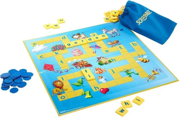 Mattel Games Scrabble Junior - Familie bordspel - Nederlandse editie