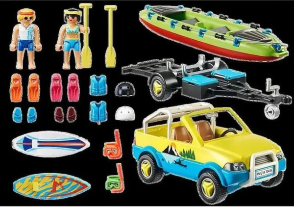 1200x844 (1) PLAYMOBIL Family Fun Strandwagen met kano's - 70436