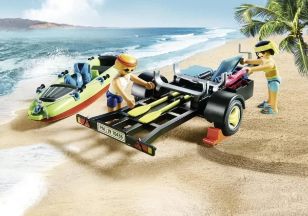 1200x844 PLAYMOBIL Family Fun Strandwagen met kano's - 70436