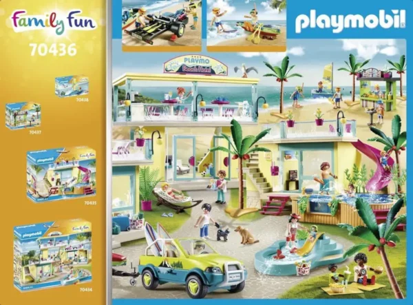 1200x886 (2) PLAYMOBIL Family Fun Strandwagen met kano's - 70436
