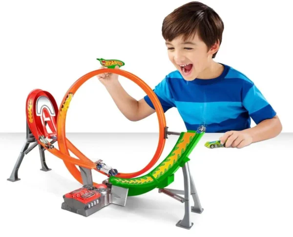 Hot Wheels Action Powershift Raceway inclusief 5 Auto's - Racebaan