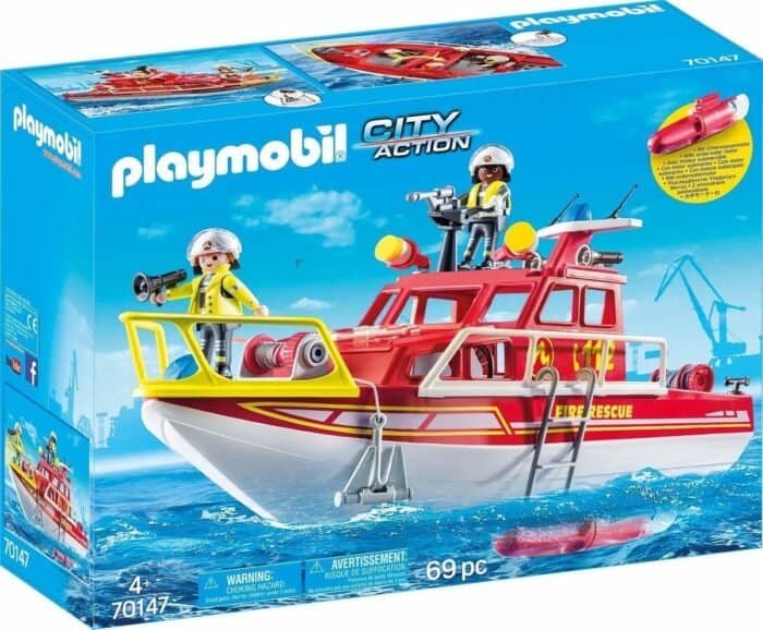 https://toystop.nl/product-categorie/playmobil/PLAYMOBIL Brandweerboot - 70147 City Action Brandblusboot, Meerkleurig,