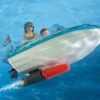 Playmobil Pick-up met speedboot met onderwatermotor