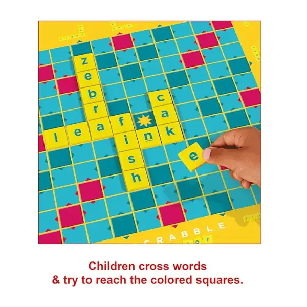 Mattel Games Scrabble Junior - Familie bordspel - Nederlandse editie