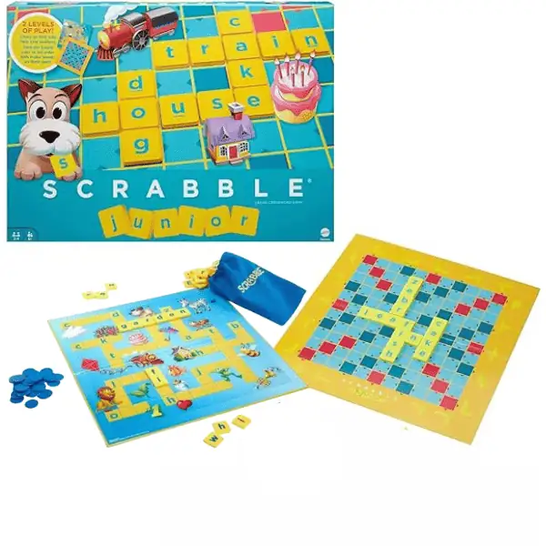 Mattel Games Scrabble Junior - Familie bordspel - Nederlandse editie