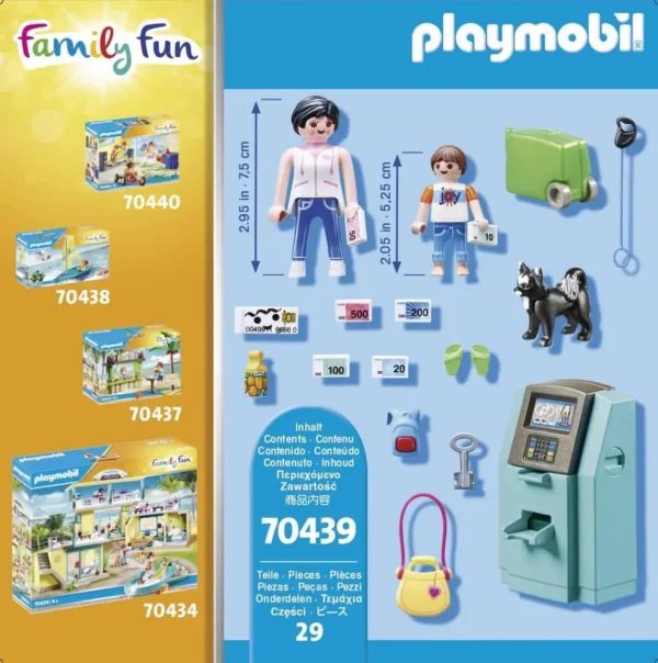 PLAYMOBIL Family Fun Vakantiegangers met geldautomaat - 70439