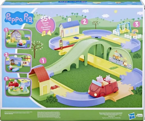 1200x1000 (3) Peppa Pig: Peppa's Stad - Speelfiguren Wereld Speeltuin Auto