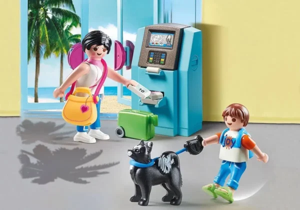 PLAYMOBIL Family Fun Vakantiegangers met geldautomaat - 70439