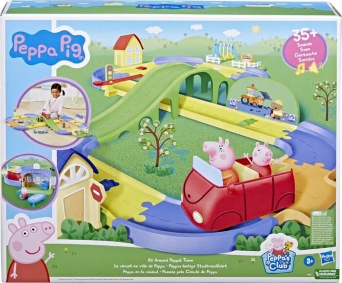https://toystop.nl/product-categorie/hasbro/ Pig: Peppa's Stad - Speelfiguren Wereld Speeltuin Auto