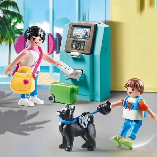 PLAYMOBIL Family Fun Vakantiegangers met geldautomaat - 70439