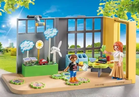 550x385 (2) PLAYMOBIL City Life School Klimaatwetenschaplokaal - 71331