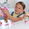 550x327 Barbie Paardenverzorging, Pop, Paarden en Speelset