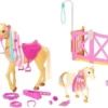 550x361 Barbie Paardenverzorging, Pop, Paarden en Speelset