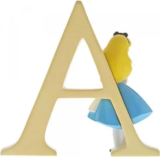 550x541 Disney Letter ‘A’ Alice in Wonderland