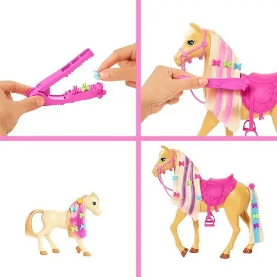 550x550 (18) Barbie Paardenverzorging, Pop, Paarden en Speelset
