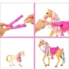 550x593 Barbie Paardenverzorging, Pop, Paarden en Speelset