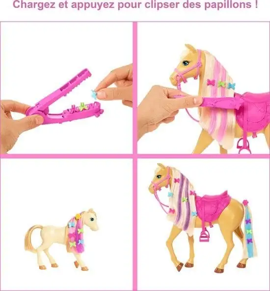550x593 Barbie Paardenverzorging, Pop, Paarden en Speelset