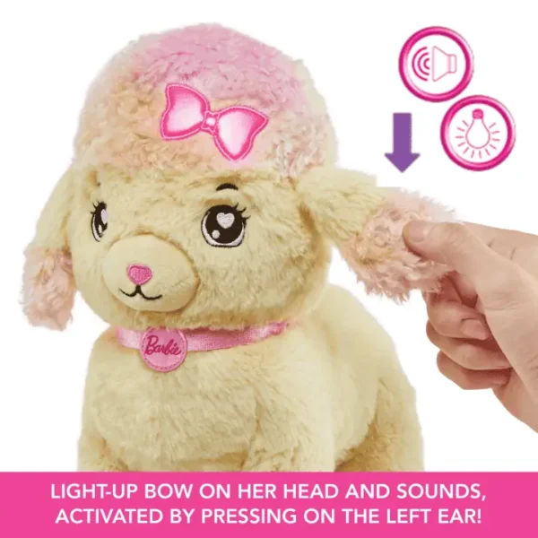 bvspmhqo2prfiaz6zukm_afd02304-3b8a-4136-b027-f47b176cb3ac Barbie Knuffels, Poedel Hond Met Draagtas En 6 Accessoires, Pluche met Licht en Geluid,