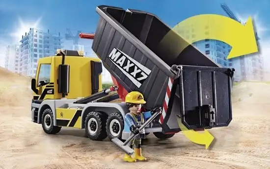 PLAYMOBIL City Action Vrachtwagen met wissellaadbak - 70444