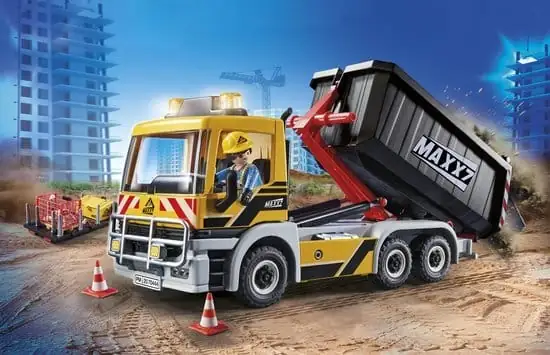 PLAYMOBIL City Action Vrachtwagen met wissellaadbak - 70444
