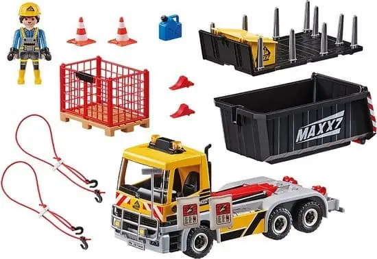 PLAYMOBIL City Action Vrachtwagen met wissellaadbak - 70444