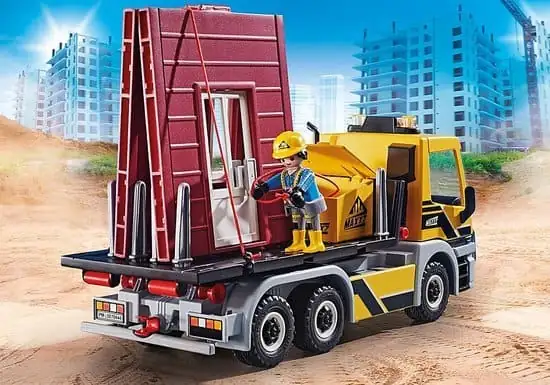 PLAYMOBIL City Action Vrachtwagen met wissellaadbak - 70444