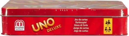 Mattel Games UNO Deluxe Card Game Bewaarblik