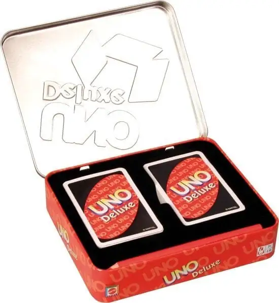 Mattel Games UNO Deluxe Card Game Bewaarblik
