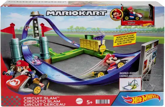 1EPvMLM69YlR=w550-h840-t Hot Wheels Mario Kart Slam Stroomkring - Racebaan met Super Mario Bros-Figuur
