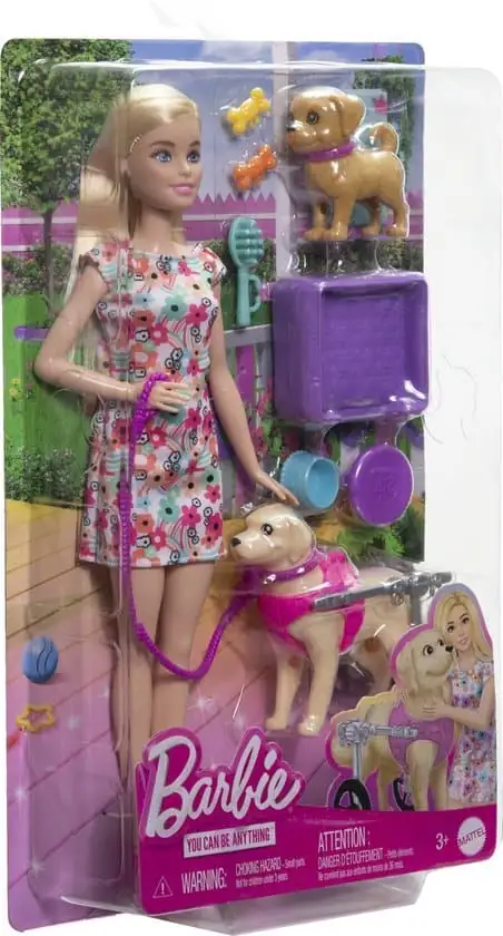 Barbie Hondenduo - Met puppy en grote hond - Barbiepop