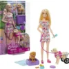 Barbie Hondenduo - Met puppy en grote hond - Barbiepop