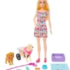 Barbie Hondenduo - Met puppy en grote hond - Barbiepop
